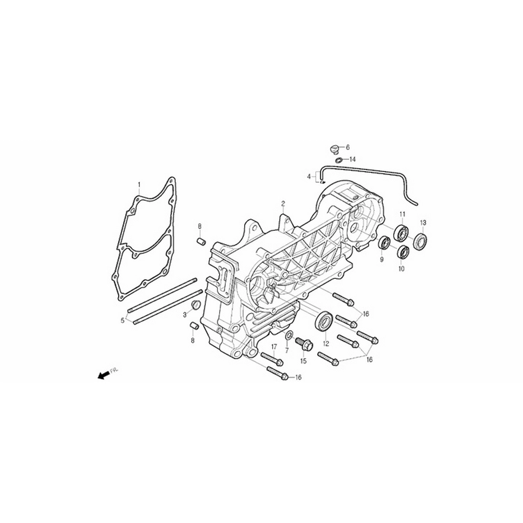 DAELIM SQ125 (DL125-S2) MOTOR GOVDE CONTASI #SQ125 E1701